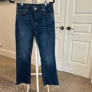 AG High Waisted Farrah Boot Crop Jeans